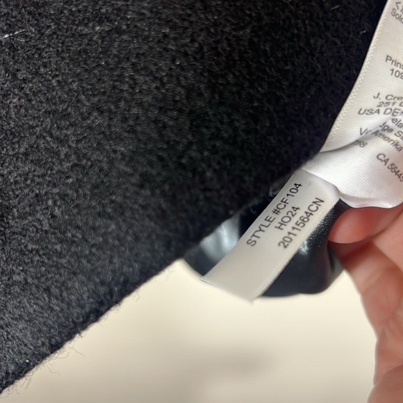 J. Crew Tailored Peacoat Italian Wool-Blend Melton Black - Picture 7 of 8